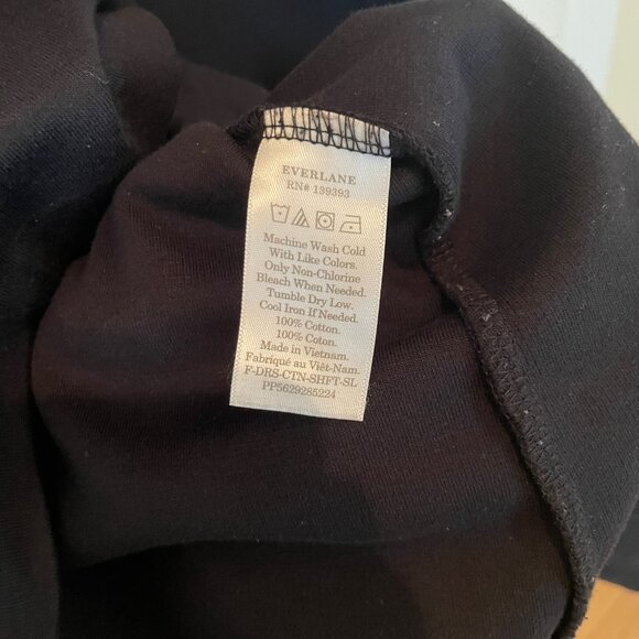 Everlane Party of One Tank Dress, Black, Size XS - Picture 6 of 6